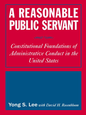 cover image of A Reasonable Public Servant